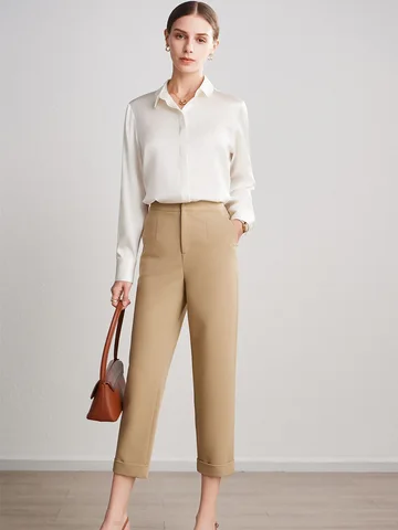 SuyaDream Женская шелковая блузка