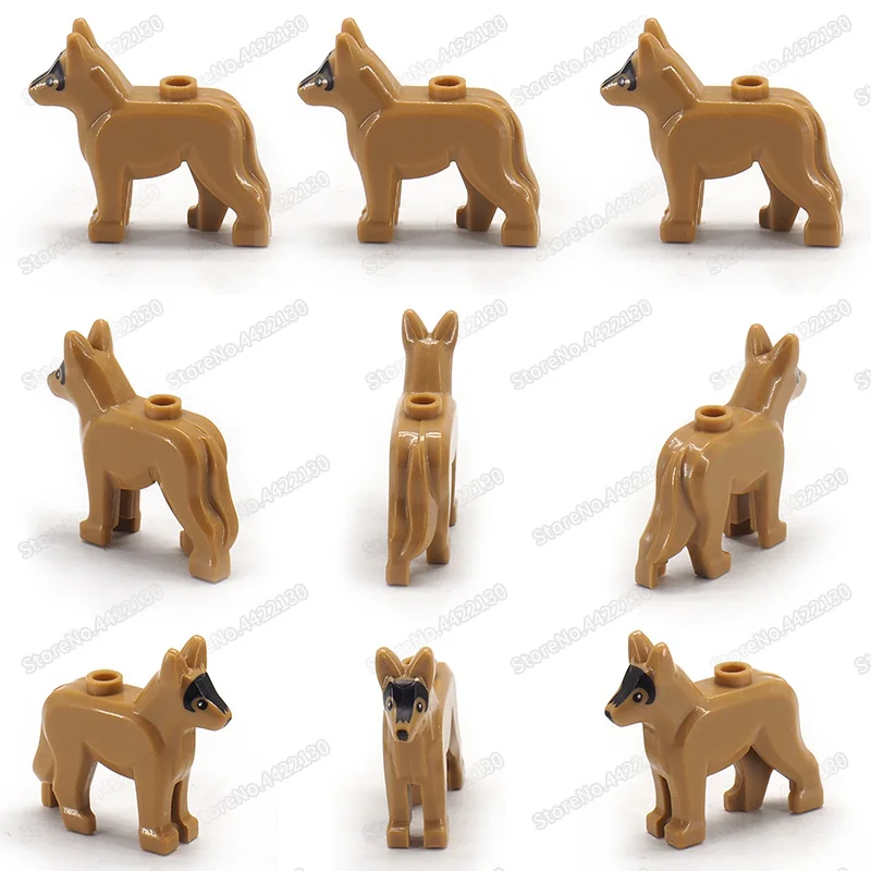 Специальная Полицейская собака Военная Собака совместимые строительные блоки