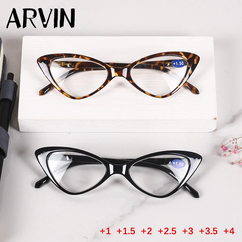 

Vintage Fashion Cat Eye For Women Sexy Retro Presbyopic Eyeglasses Clear Lens Reading Glasses +1.0 +1.5 +2.0 +2.5 +3 +3.5 +4.0