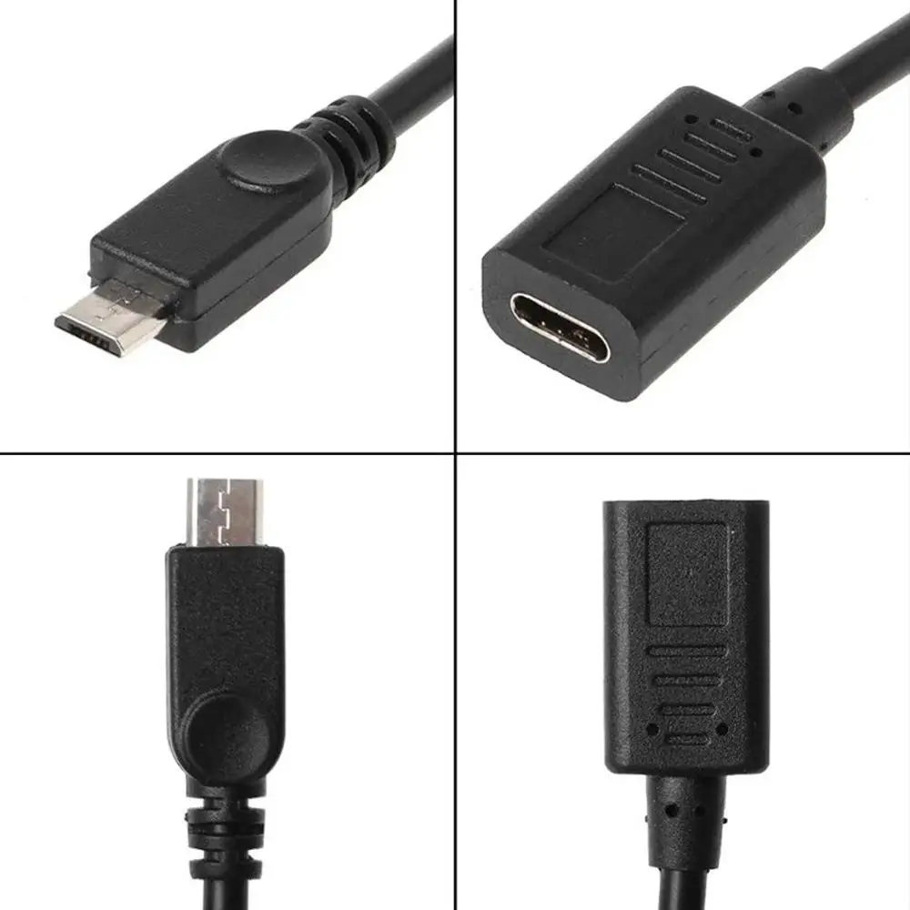 Адаптер кабеля конвертера USB Type C (мама) Micro (папа)|Кабели HDMI| |