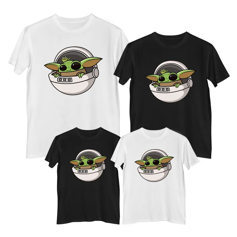 Disney на тему Звездных войн Мандалорское Детские Йоды Футболка 100% хлопок мужские и