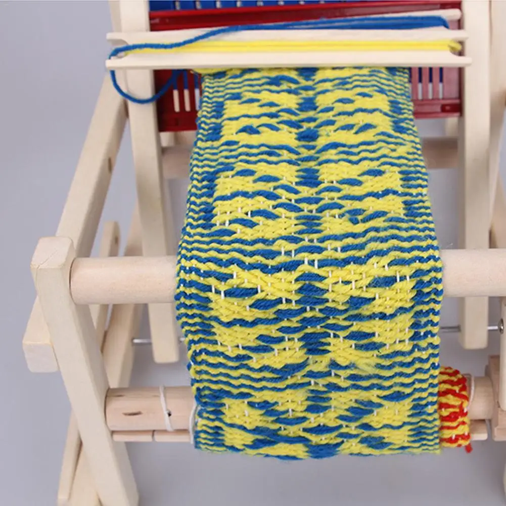 DIY детское деревянное швейное плетение машины ткацкая игрушка ручной работы шерстяной крюк станок домашний текстиль мини