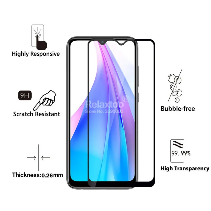 2 в 1 Защитное стекло для камеры redmi note 8 t 6 3 дюйма|Защитные стёкла и плёнки