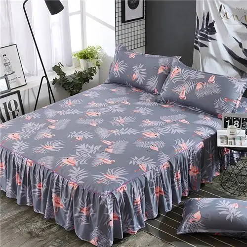 Bed Skirt-4 Кроватная юбка в Корейском стиле покрывало люкс односпальная кровать шляпа покрывало 1,8/1,5/1,2 м - Цвет: Bed Skirt-4