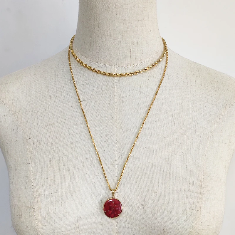 Изысканный креативный дизайн витая Цепочка ожерелье длинная цепочка в стиле