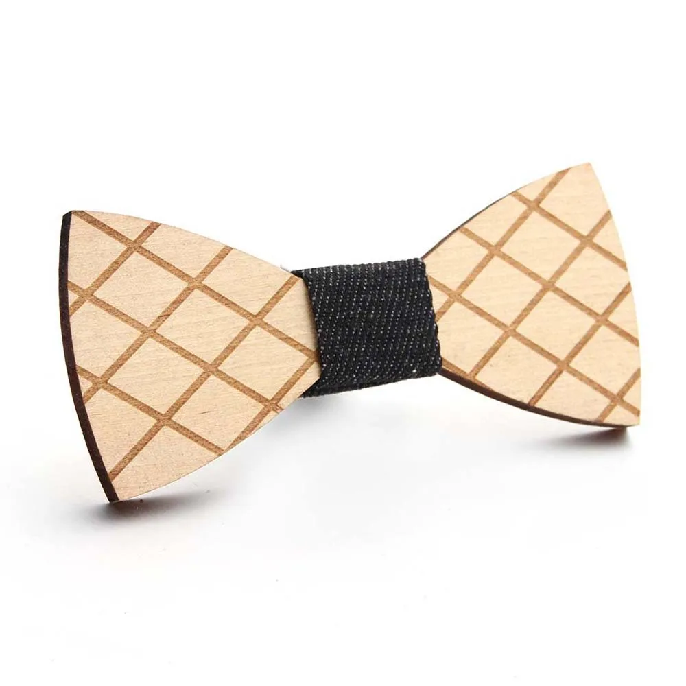 

Men Hollow Out Carved Business Party Gift Wooden Bow Tie Bamboo High Quality Bowtie Wedding Butterfly Real Wood Neckwear Tie