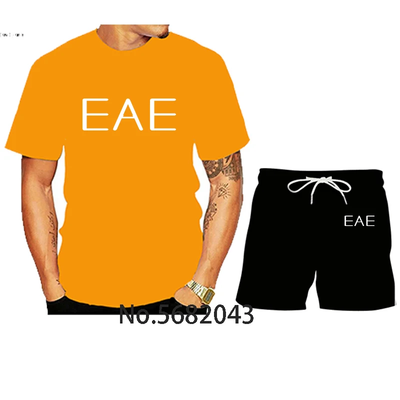 

Casual Men's Sets Summer Tracksuit Men Print Short Sleeve T-shirt 2 Piece+Shorts Quick Drying Short Set Fashion Sportswear male