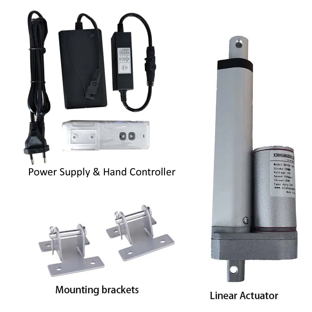 Линейный привод постоянного тока 24 В + источник питания беспроводной пульт