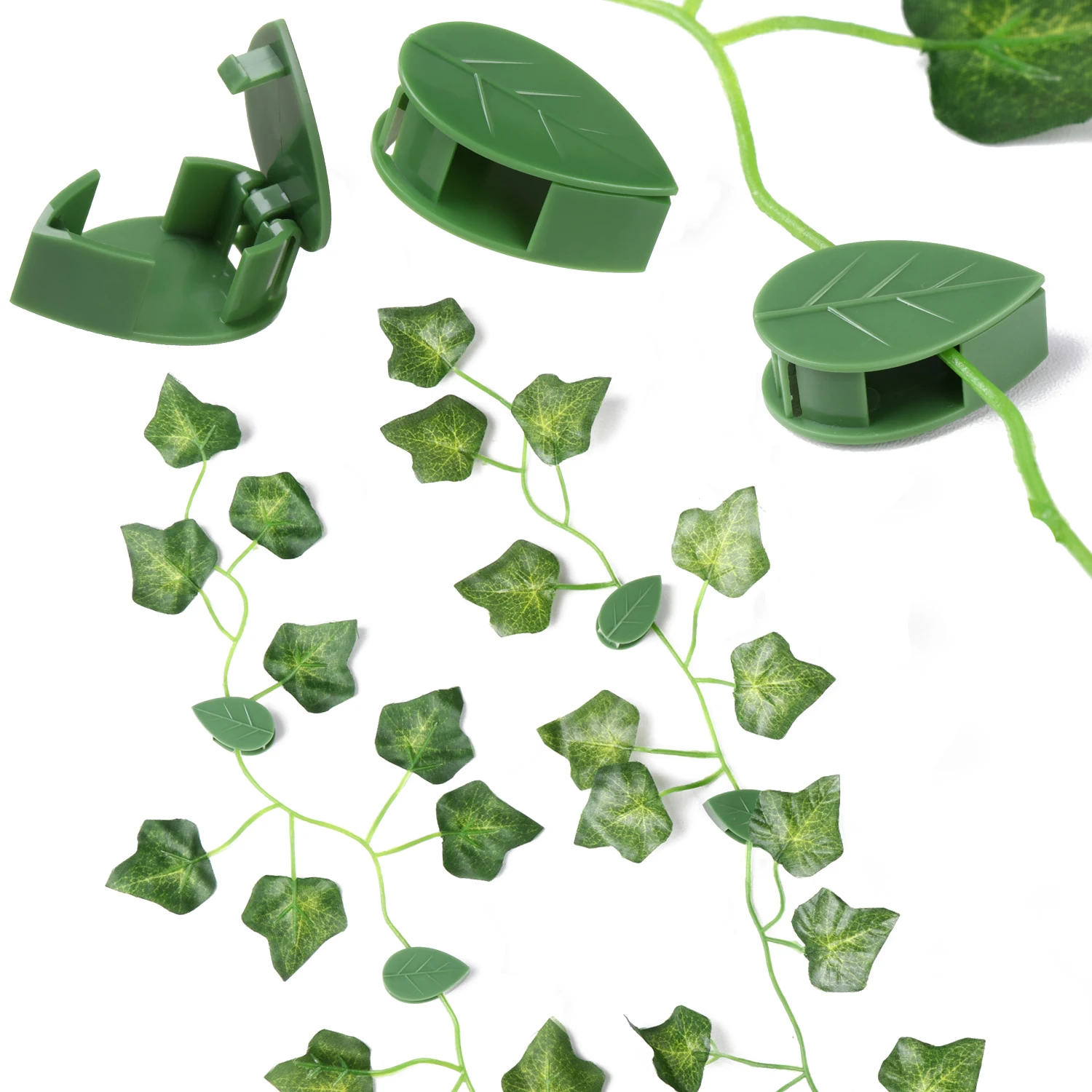 

Leaf Clips Self-Adhesive Plant Climbing Wall Fixture Rattan Vine Traction Holder Wire Organization Cable Finishing