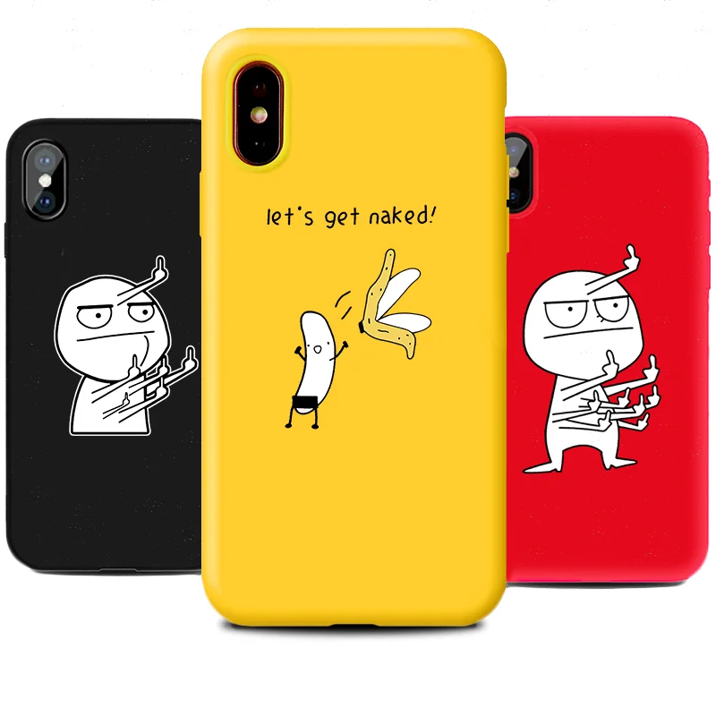 Силиконовый чехол из ТПУ с рисунком для IPhone 12 SE 11 Pro X XS MAX XR 8 7 6s Plus забавные