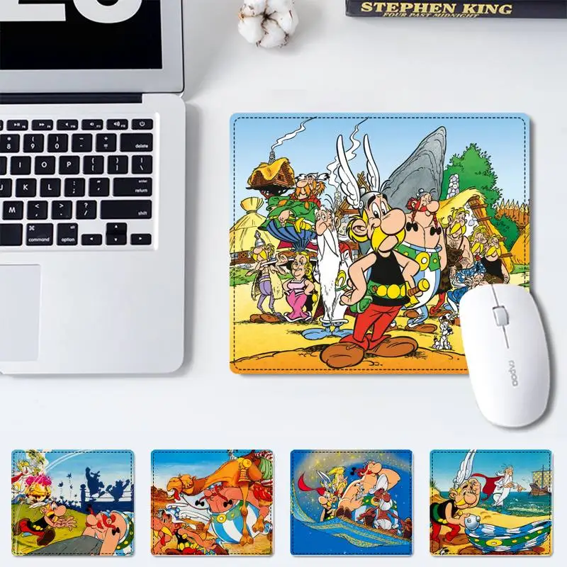 

Popolar Asterix Obelix office Pad Small Pads Family Laptop Gamer Rubber Mouse Mat MousePad Desk Gaming Mousepad Cup Mat