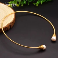 glseevo natural baroque white pearl chokers necklace for women wedding gift handmade minimalist fashion luxury jewelry gn0048
