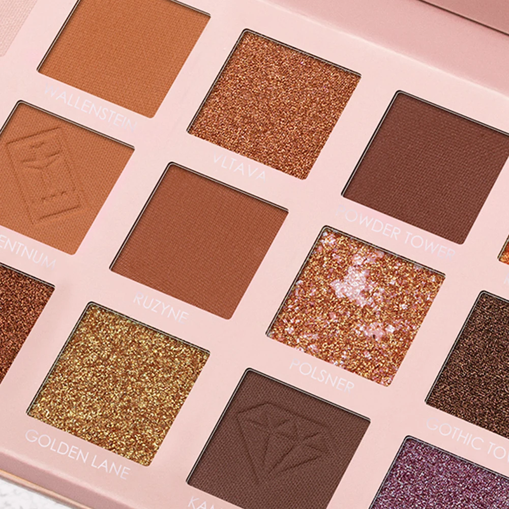 Палитра теней для век FOCALLURE 15 цветов легкая в использовании Мягкая матовая