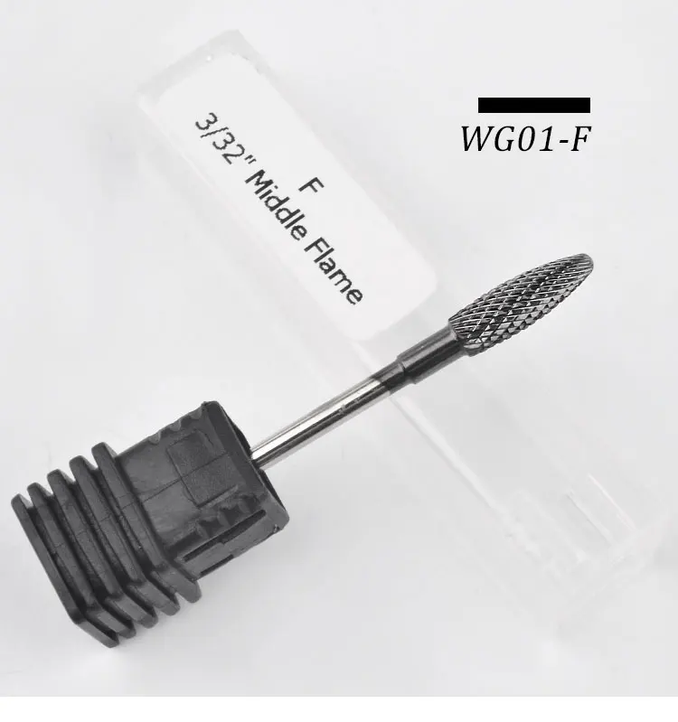 WG01-F 1 шт. фреза из вольфрамовой стали, фрезы для ногтей, пилка для маникюра, аксессуары для маникюра - Цвет: WG01-F