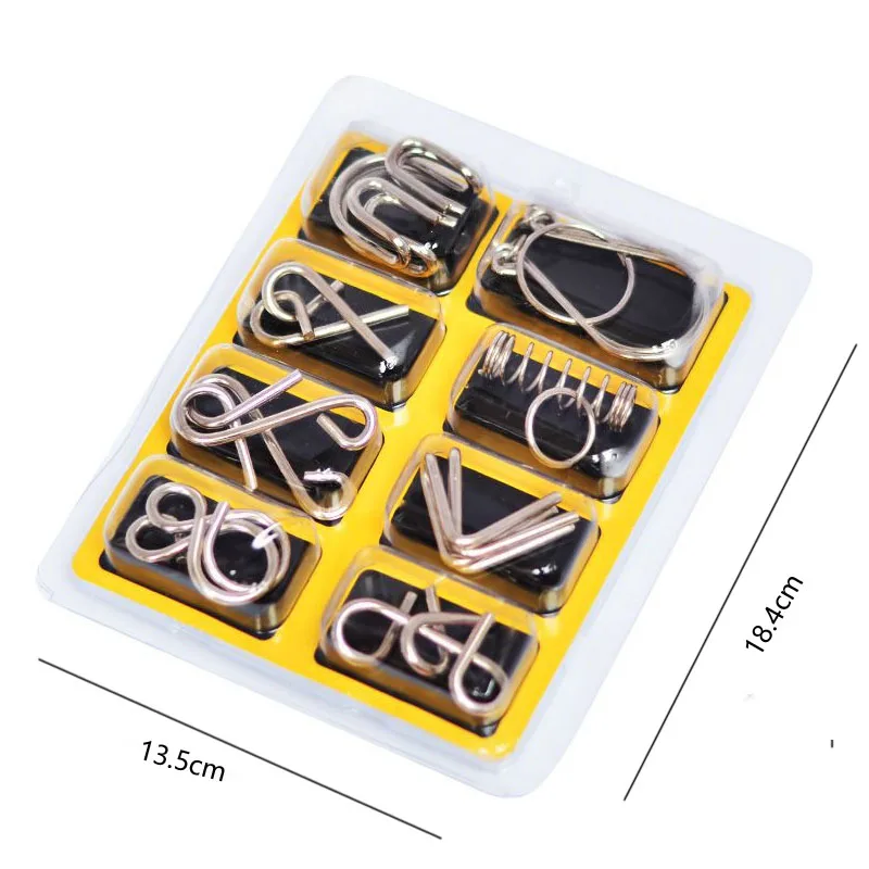 8 шт./компл. 3D металлическая головоломка разум игра для мозга игрушка детей и