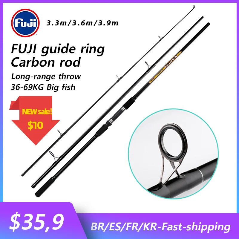

Ultra Light Boat Lure Fishing Rod Tough Carbon Fiber 3.3m 3.6m 3.9m Carp Throwing Rods Squid Sea Fishing Tackle Lake Pole Pesca