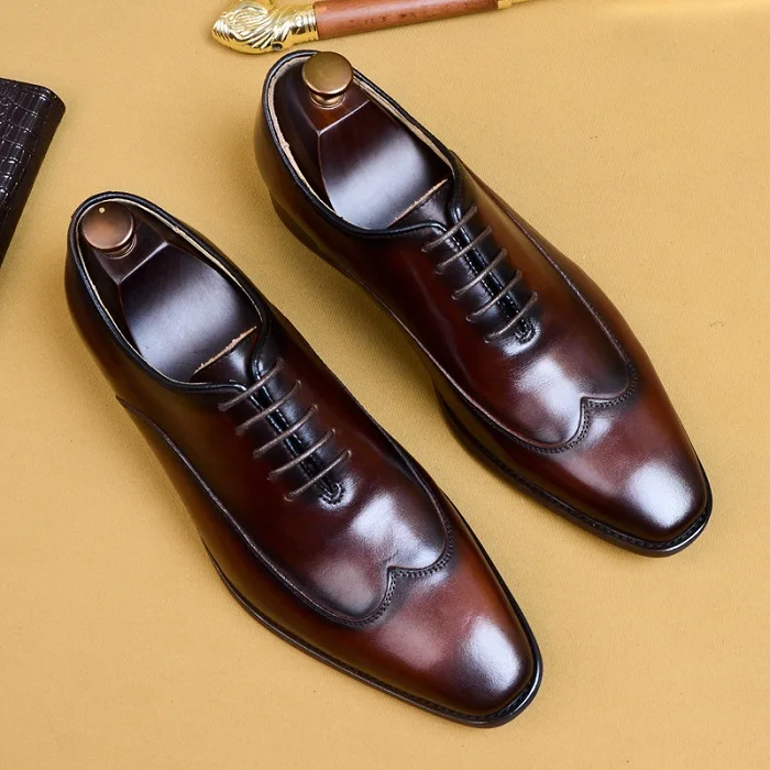 Мужская модная винтажная деловая обувь в британском стиле повседневная на