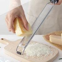 mill cheese grater stainless steel lemon zester citrus ginger garlic grater long handle vegetables kitchen tool manual