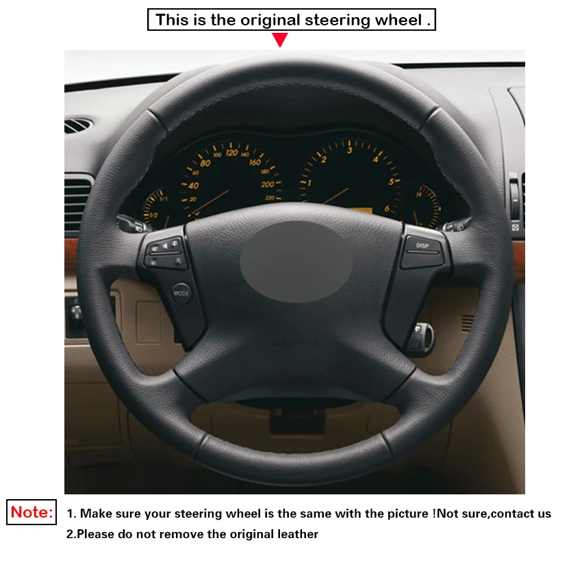 LQTENLEO черный замшевый чехол рулевого колеса автомобиля из натуральной кожи для