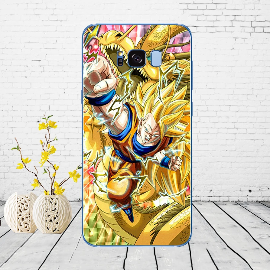 Мягкий силиконовый чехол для samsung Galaxy S6 S7 edge S8 S9 S10 plus A70 A50 чехол 79DD Dragon Ball z goku