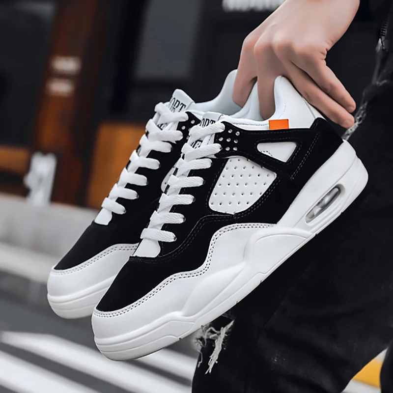 Мужская повседневная обувь с воздушной подушкой пара модных кроссовок унисекс