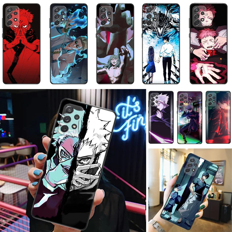 

Jujutsu Kaisen Sukuna Satoru Gojo Yuji Itadori Fushiguro Megumi Phone Case For Samsung Galaxy A52 4G 5G A72 Funda Coque