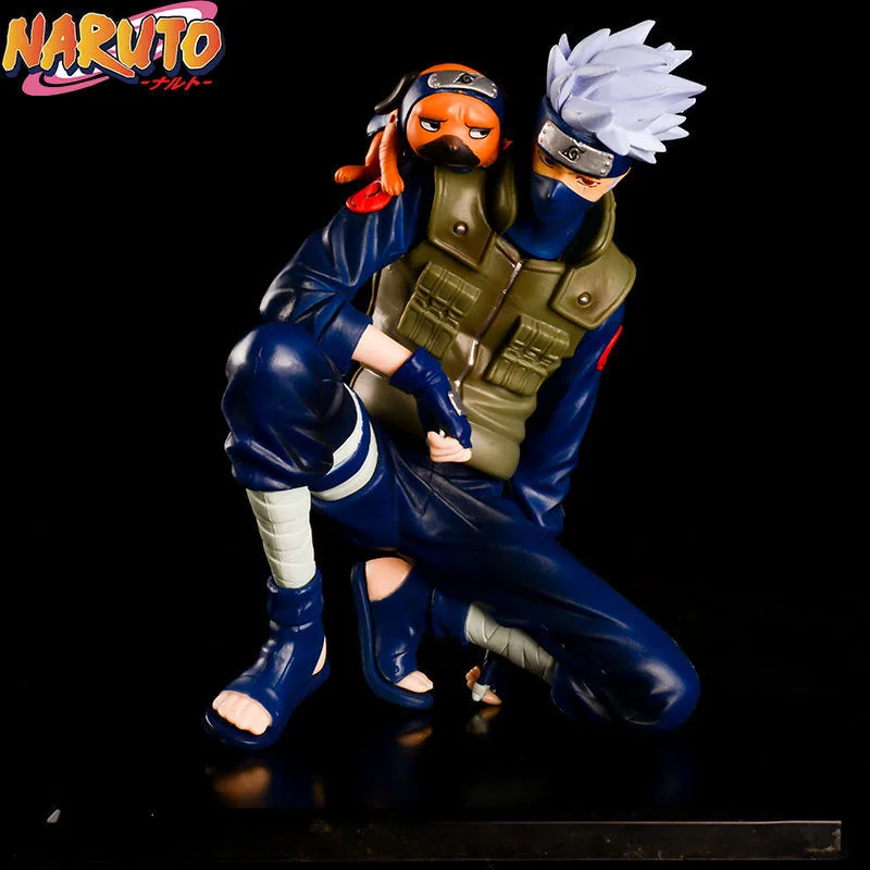 

Naruto Anime Figurines Hapyto Hatake Kakashi Kneeling Position Model Pvc Action Figure Toys Doll Kid Collectible Christmas Gift