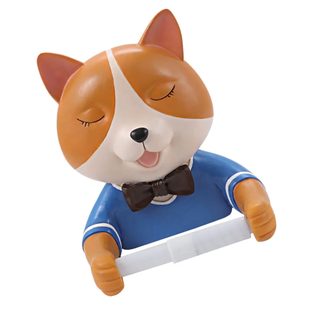 

1pc Bathroom Tissue Rack Wall-mounted Tissue Rack for Home (Light Brown)