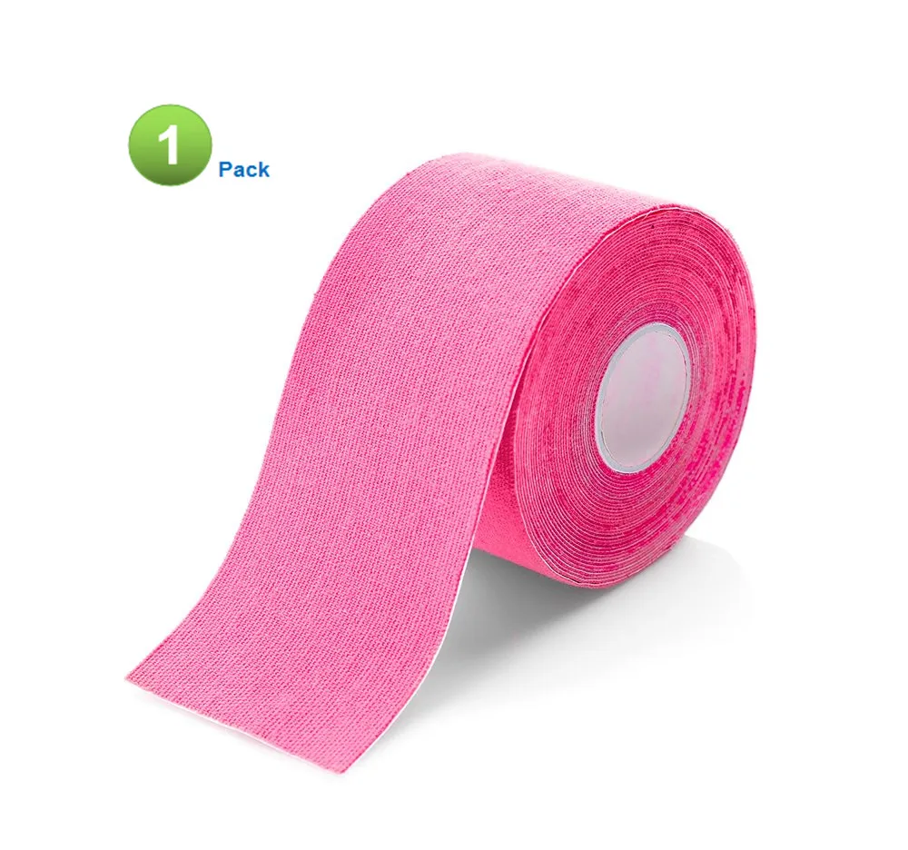 1pack Pink Giwil 2 упаковки кинезиологическая лента Атлетическая поддержка мышц эластичная спортивная лента фитнес Теннис Бег колено Защитная муфта для мышц ножницы - Цвет: 1pack Pink