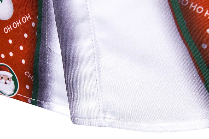

3D Fake Two Pieces Print Shirt Men 2020 Brand Christmas Shirt Mens Casual Button Down Dress Shirts Xmas Party Cosplay Costumes