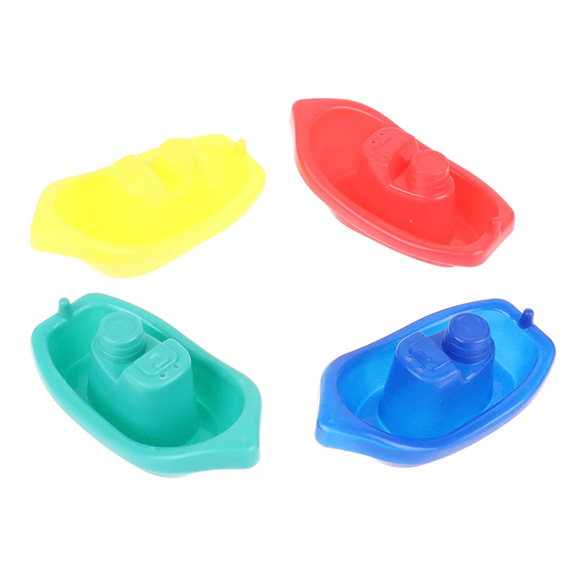 

4pcs Floating Ship Bathroom Kids Boats Bath Toys Bathtub Swimming Water Play Fun Educational Boat Toys for Childrens Baby Shower