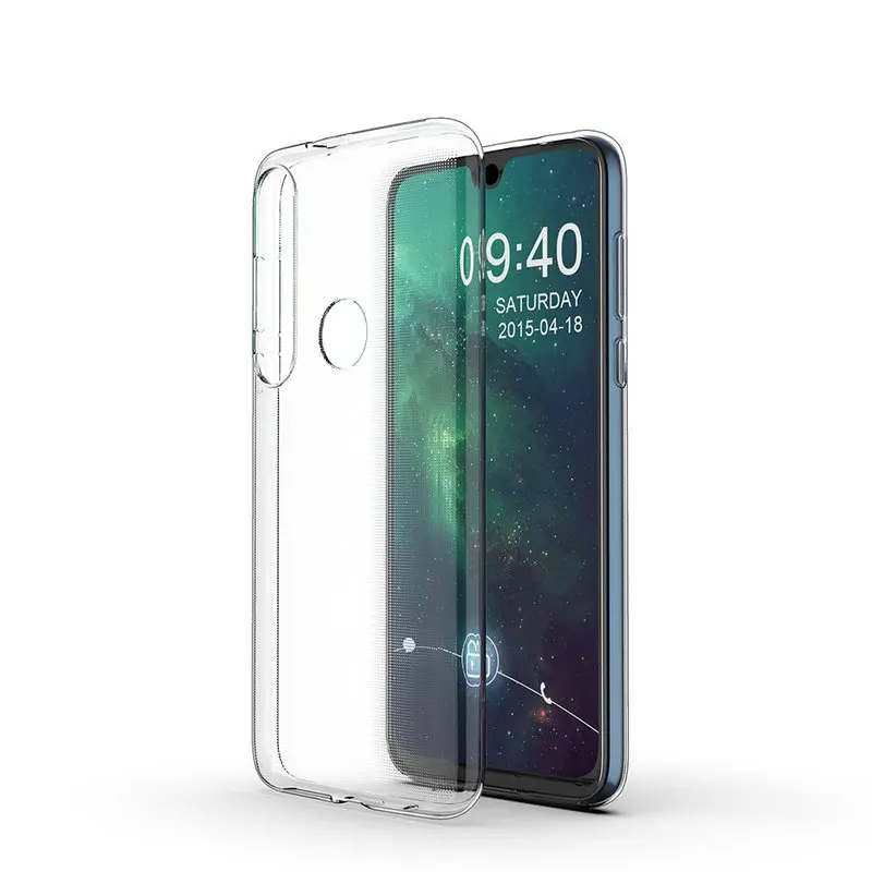 Прозрачный силиконовый чехол для Motorola Moto G8 Plus Play One Macro мягкая задняя крышка