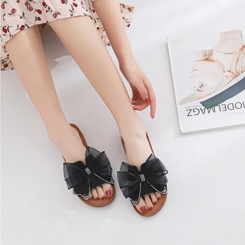 

Genuine leather women's sandals 2020 new summer versatile flower antiskid flip flop beach shoes fashion lazy shoes