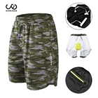 Мужские велосипедные гелевые шорты WOSAWE, быстросохнущие дышащие велосипедные шорты со встроенным карманом для горных и внедорожных велосипедов