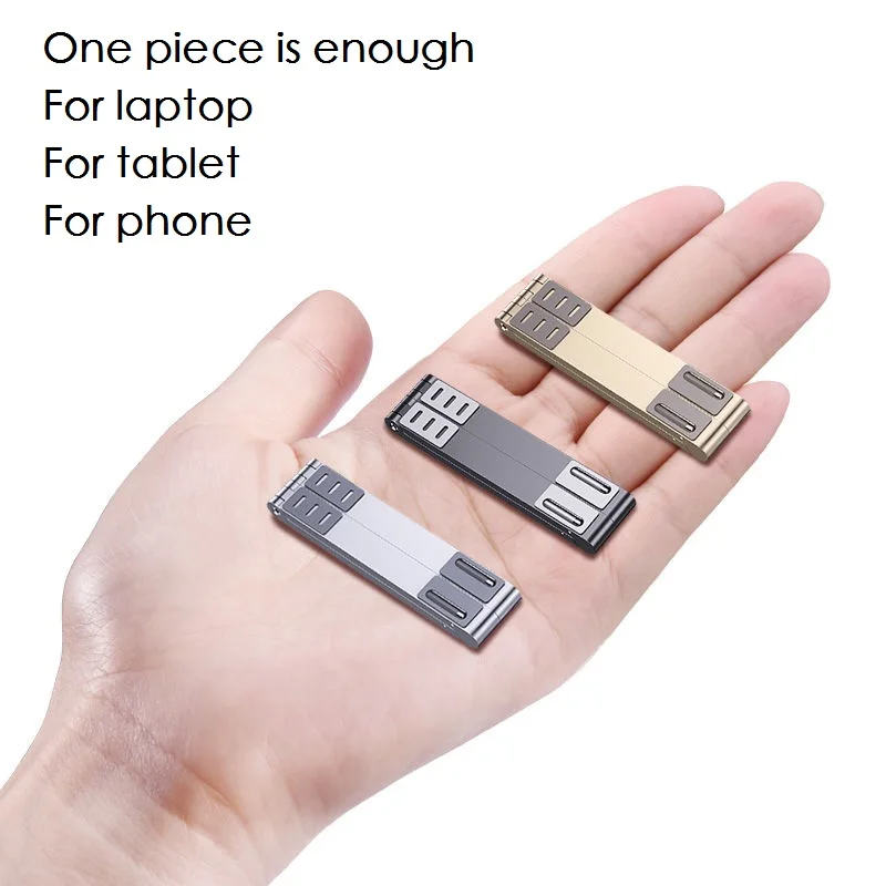 

3 in 1 Mini Laptop Holder Adjustable Portable Phone Stand Support Notebook Stand Holder For Macbook Pro Air