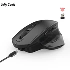 Беспроводная игровая мышь Jelly Comb, 2,4 ГГц, эргономичный дизайн, 6 кнопок, бесшумная мышь для ноутбука, настольного компьютера