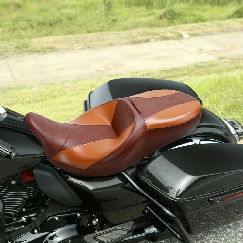 Мотоциклетное и ПАССАЖИРСКОЕ СИДЕНЬЕ для Harley Touring Road King Electra Street Tri Glide FLHT FLHX FLHR FLTRX