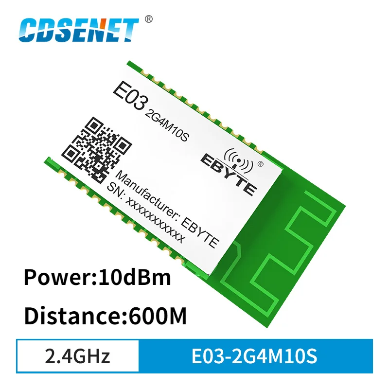 SR8359 2 4G ISM Band 600m Диапазон 512KB Flash 10dBm PCB антенна 3 V 32-значный MCU GPIO TCXO модуль E03-2G4M10S