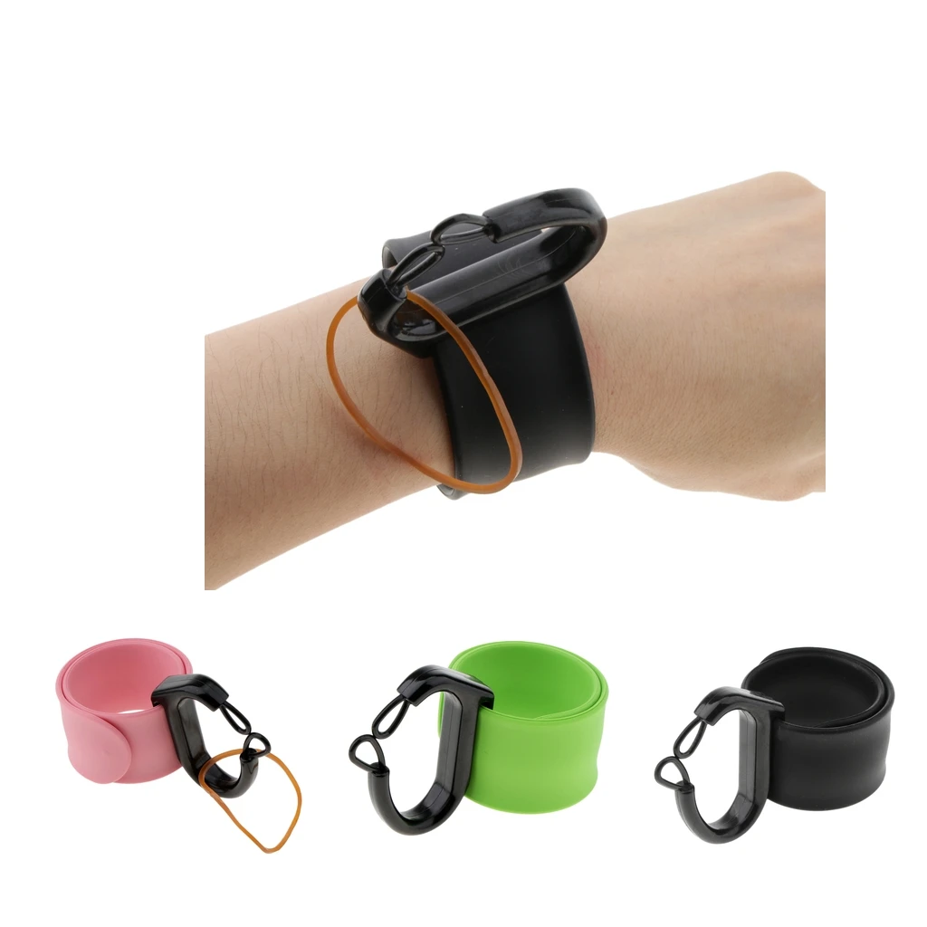 

Portable Self Adhesive Wrist Band For Salon Hairstyling Design Hair Rubber Hairband Holder