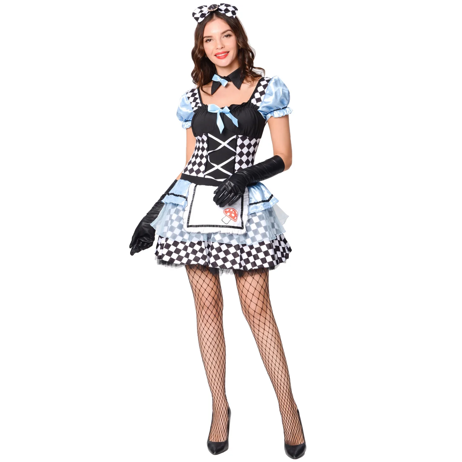 

Mini Dress Women Set Lolita Maid Vampire Clown Loli Cosplay Uniforms Halloween Alice Princess Costumes