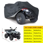 Универсальный черный Водонепроницаемый чехол для мотоцикла 190T, квадроциклов, квадроциклов, для Polaris, Honda, Yamaha, Suzuki, размер M, L, XL, 2XL, 3XL, D15
