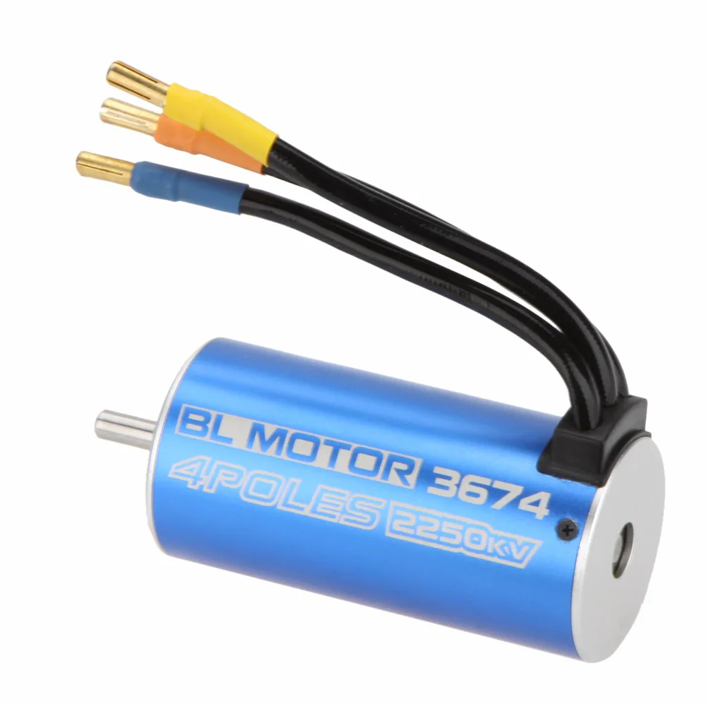 GoolRC 3674 4 полюса 2250KV бесщеточный двигатель для RC 1/8 грузовик автомобиль