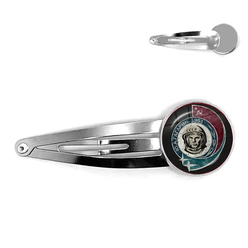 Советский СССР Сталин Ленин заколки для волос классическая красная звезда серп