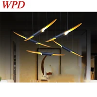 wpd postmodern pendant light creative simple led lamps fixtures for home decorative dining room