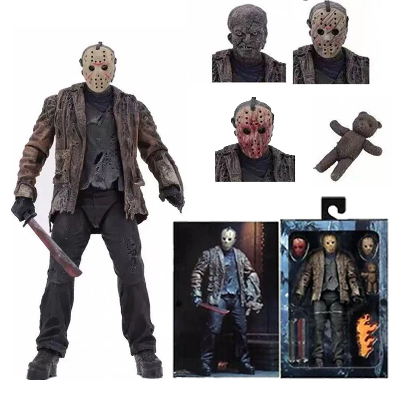 Фигурка NECA Freddy Jason FVJ Ultimate фигурка Джейсона вурхеса 7 2 дюйма 18 см 2019|Игровые