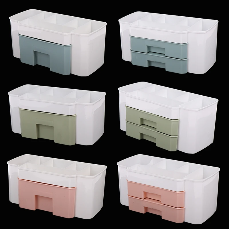 

1PC Makeup Storage Box Cosmetic Drawers Jewelry Display Case Desktop Make Up Boxes