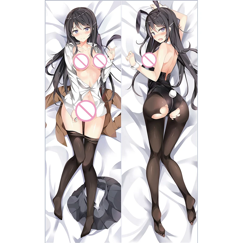 ...wa Bunny Girl Senpai no Yume wo Minai Dakimakura Обложка персонаж Mai Sa...