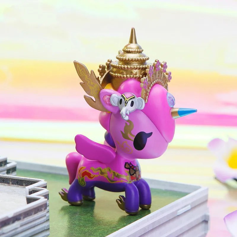 

Аниме Tokidoki Единорог, новая серия, женская сумка, фигурка, фигурка, мультяшная модель, игрушки, кукла, настольная коллекция