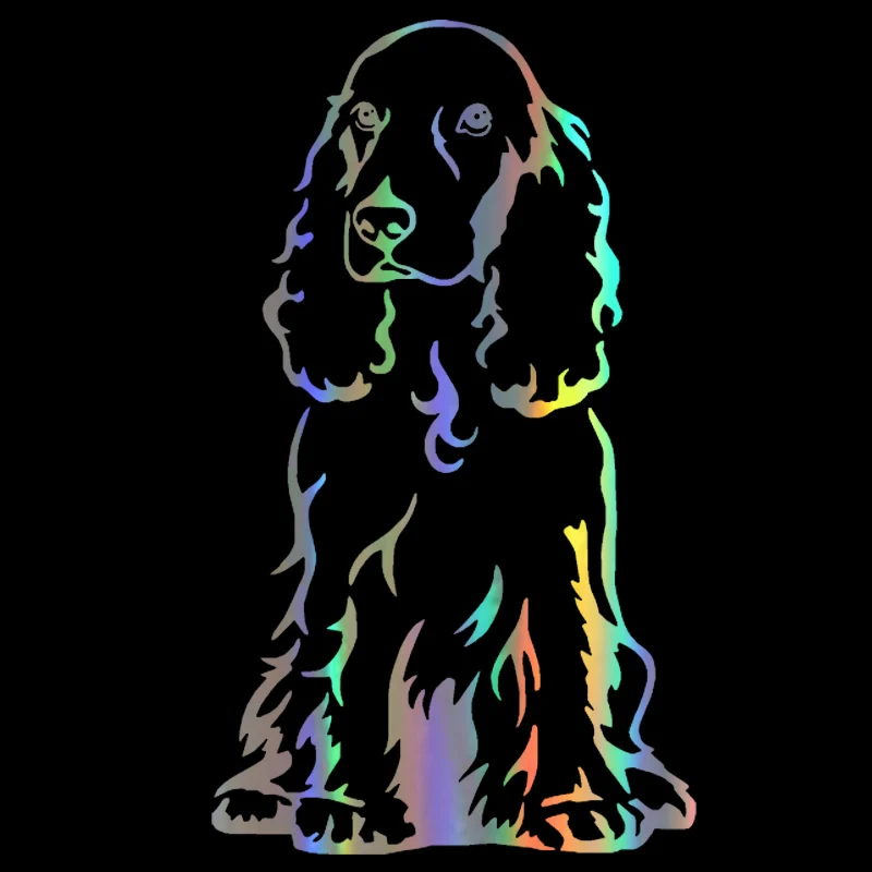 

Dawasaru Cocker Spaniel Dog Funny Car Sticker Sunscreen Decal Laptop Truck Motorcycle Auto Accessories Decoration PVC,15cm*12cm