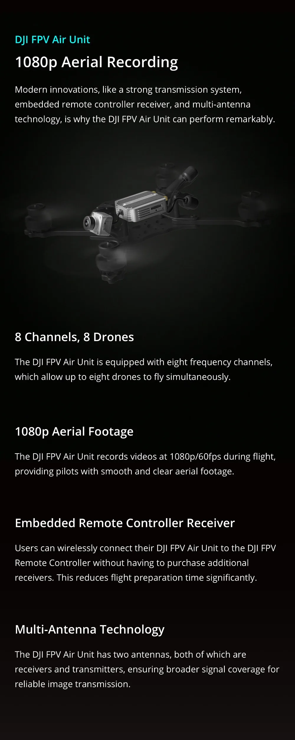 Оригинальные очки виртуальной реальности DJI FPV Для перекрестной машины Дрон Дальняя передача, и сильные анти-помехи